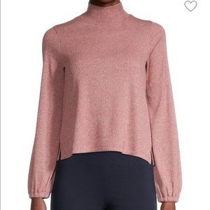 Madewell Heathered Bubble-Sleeve Swing Turtleneck S